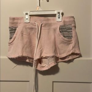 light pink flowy shorts